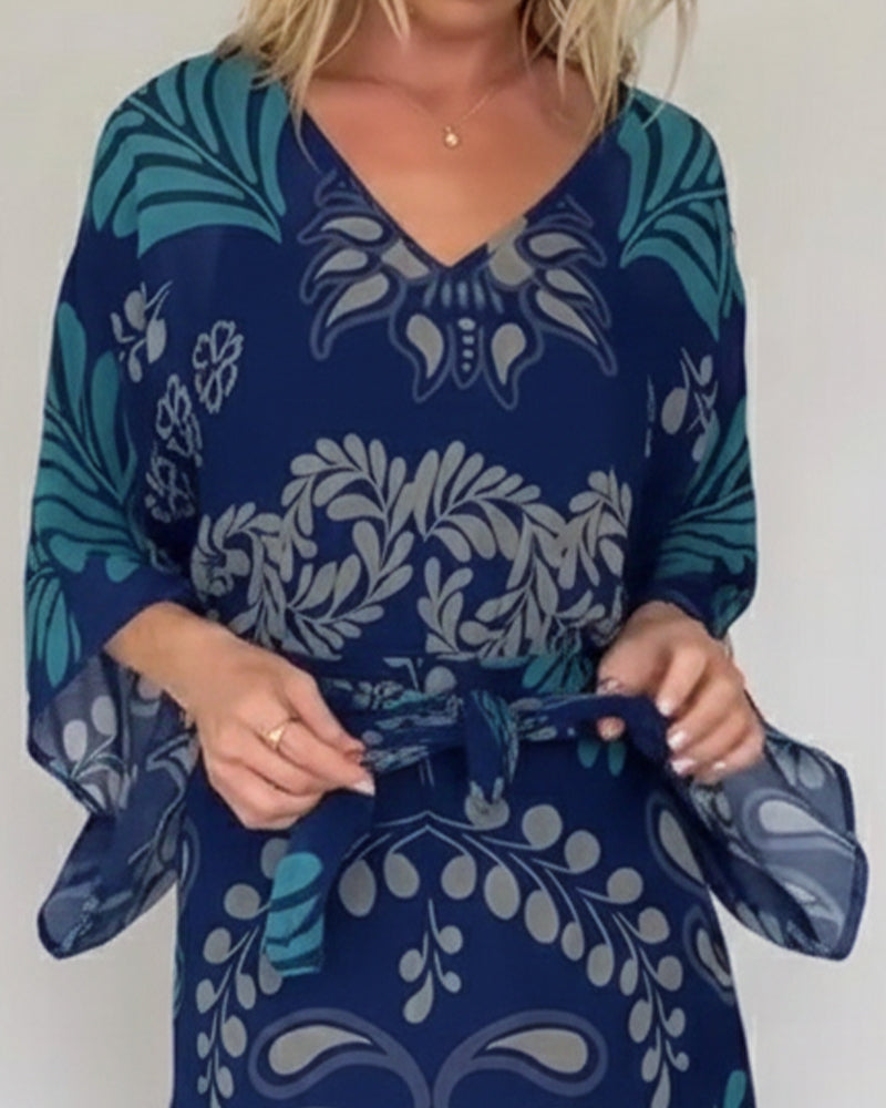 Robe Bohème En V Ample