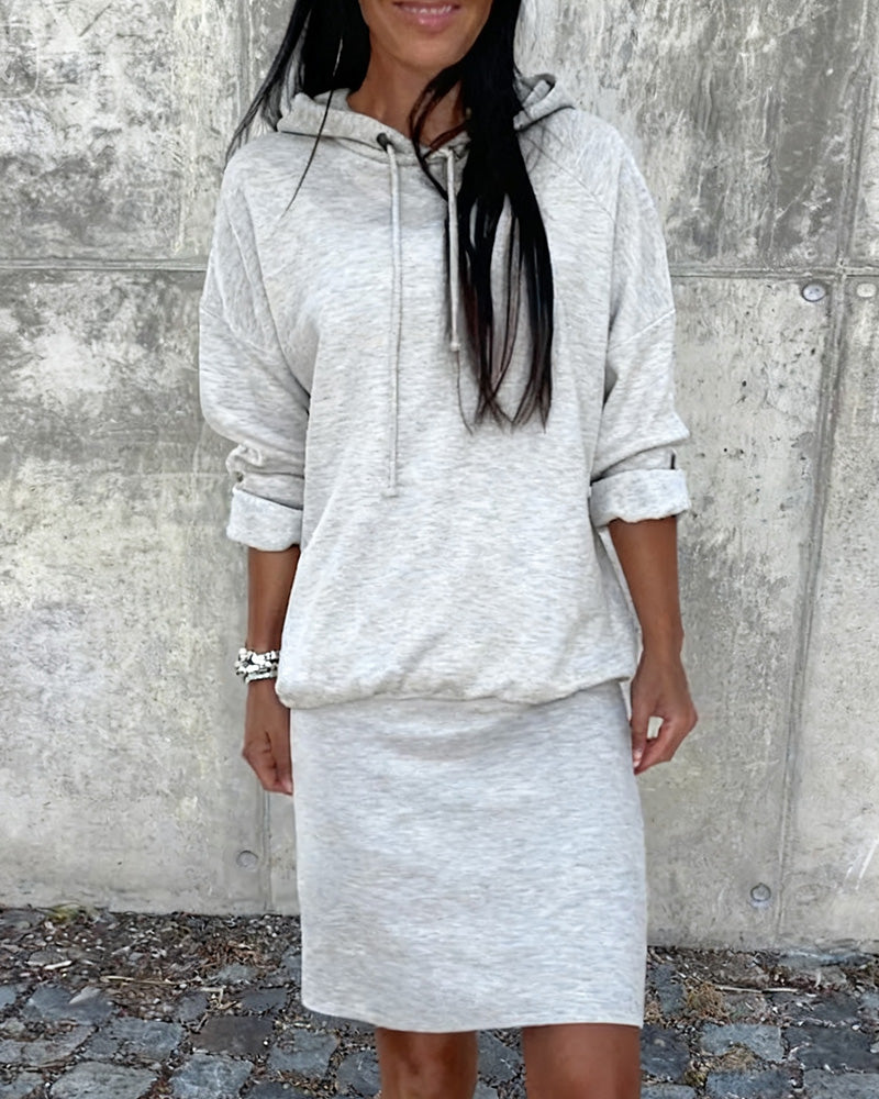 Robe Sweat À Capuche Casual