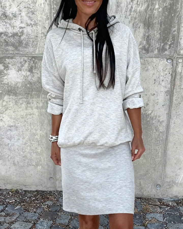 Robe Sweat À Capuche Casual