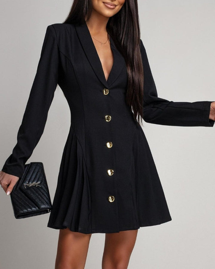 Robe Boucle Métallique Slim Fit Costume