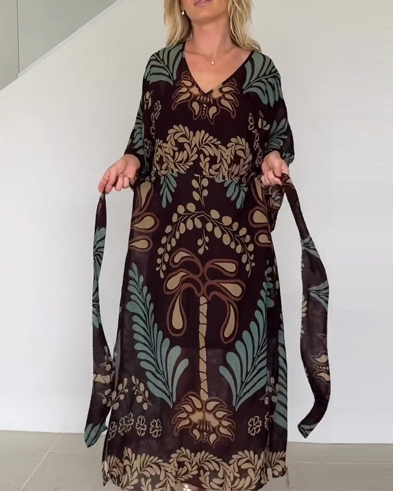 Robe Bohème En V Ample