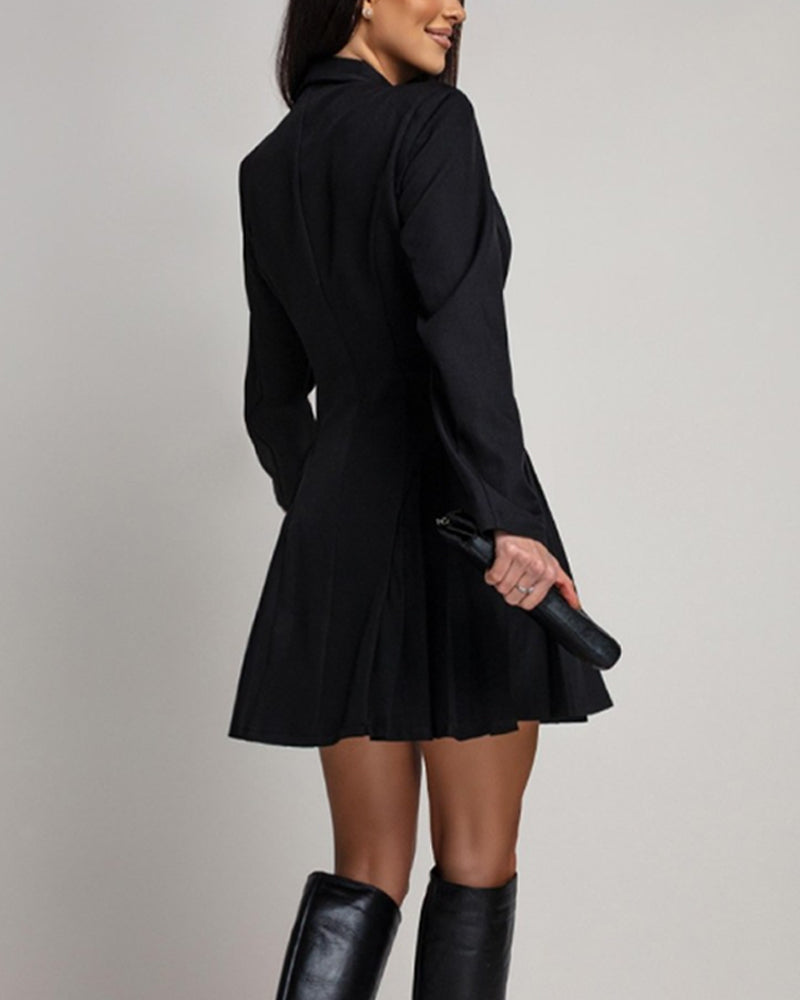 Robe Boucle Métallique Slim Fit Costume