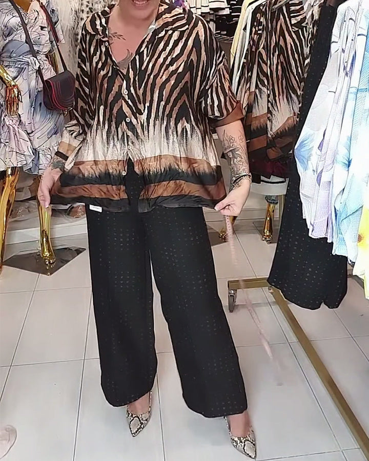 Chemise Imprimé Zèbre Loose Mode