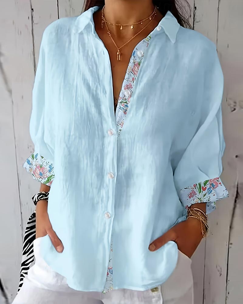 Chemise Imprimé Reliure Coupe Lâche