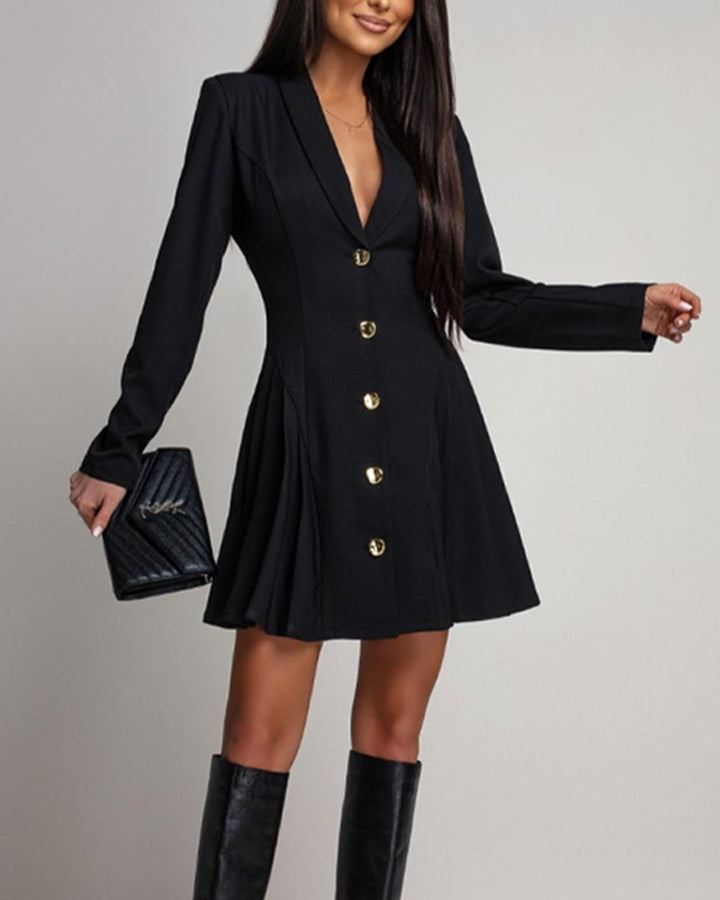 Robe Boucle Métallique Slim Fit Costume