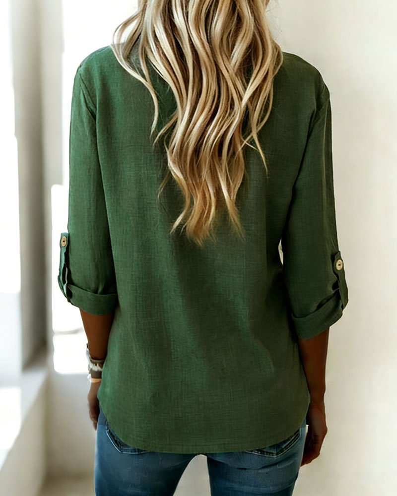 T-Shirts En Coton Et Lin À La Mode